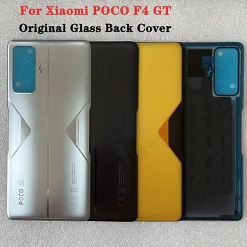 skirta POCO F4 GT 5G 100% originalus grūdinto stiklo akumuliatoriaus galinis dangtelis, skirtas Xiaomi POCO F4 GT 5G telefono korpuso dėklo keitimui