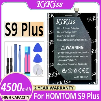 4500mAh KiKiss pakaitinė baterija HOMTOM S9 Plus S9Plus išmaniajam telefonui Batteria Batterij + Track Code