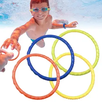 4Vnt/komplektas Plaukimo žiedai Baseino žaislai plaukimui Povandeninio baseino treniruotės Nardymo žiedai Plaukimo treniruotės Plaukimas Linksmi žaislai