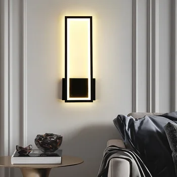 20w Sieninis šviestuvas miegamojo naktinė lempa moderni minimalistinė laiptų lempa svetainės foninė sieninė lempa