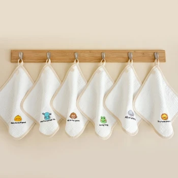 Baby Towel Cotton Burp Cloth Multi-Use Wash Šluostė Drool Bib veido rankšluostis Didelis sugeriantis maitinimo seilinukai Vaikų prakaitą sugeriantis rankšluostis