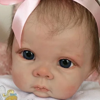 22inch Lifelike Real Soft Touch Reborn Doll Kit Chrissy Pasidaryk pats lėlių dalys su kūnu ir akimis
