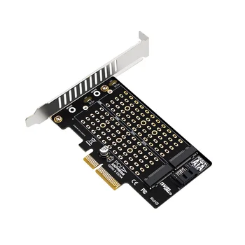 M.2 NVMe NGFF SSD į PCIE SATA adapteris PCIE į M2 / M.2 adapteris SATA M.2 SSD PCIE adapteris M raktas B raktas B + M raktas