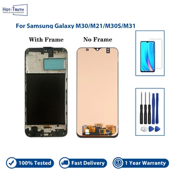 geriausias ekranas Samsung Galaxy M30 M21 M30S M31 SM-M305F SM-M305FN LCD jutiklinio ekrano skaitmeninimo įrenginio komplektas pakeisti pakeitimą