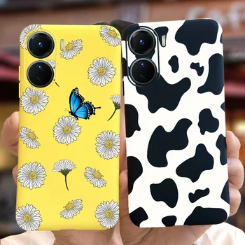 For Vivo Y16 2022 Case Cute Candy Painted Cover Silicone Soft Fundas Phone Case For Vivo Y16 Y 16 VivoY16 Back Cover 6.51'' Krepšiai