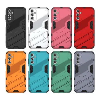 Samsung Galaxy s23 22 21 Plus UTRAL Punk Stand TPU Matte Anti-shock Back Panel Case Robot Armor Shell Hard Phone Cover