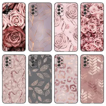 Beautiful Rose Bling paveikslėlių dėklas, skirtas Samsung A21 A30 A50 A52 S A13 A14 A22 A23 A32 A53 A73 5G A11 A12 A31 A33 A51 A70 A71 A72