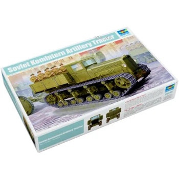 trimitininkas 05540 1/35 Sovietų Kominterno artilerijos traktoriaus surinkimo dovanų rankdarbių modelių konstravimo rinkinys