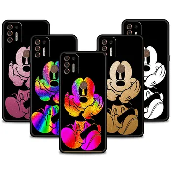 Telefono dėklas, skirtas Motorola G200 G60 G50 G31 G30 G22 G9 G8 Power Lite Plus Edge 20Lite 30 One Fusion Shell Mickey ir Minnie Mouse