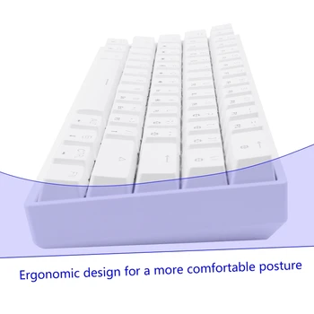 SK61 Nešiojama 60% Mechaninė klaviatūra Gateron optiniai jungikliai Apšviestas Karštas apsikeitimas