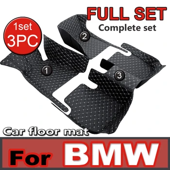 Dirbtinės odos individualūs automobilių grindų kilimėliai BMW X1 E84 F48 X2 F39 X4 F26 G02 2018-2023 Interjero aksesuarų detalės