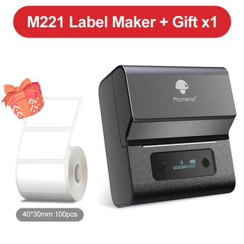 Phomemo M221 terminis belaidis etikečių spausdintuvas lipdukų mini spausdintuvas brūkšninis kodas 