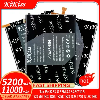 KiKiss baterija Samsung Tab S5e S4 S3 S2 S SM 8.0 8.4 9.7 10.5 T720 SM-T830 T835 T825C T820 T825 T810 T815 T710 T715C T800