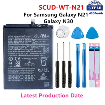 Visiškai nauja SCUD-WT-N21 4000mAh pakaitinė baterija Samsung Galaxy N21 N30 mobiliųjų telefonų baterijos + įrankiai
