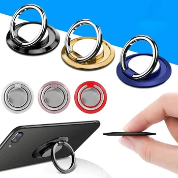 DIXSG piršto žiedo laikiklio stovo rankena 360°, besisukanti mobiliojo telefono automobilio magnetiniam laikikliui