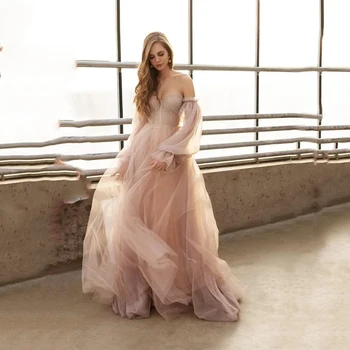 VENERA Sweetheart A-Line Prom suknelės Nėrinių aplikacijos Oficialios suknelės nuo pečių Vakarinė suknelė Grindų ilgio chalatas De Soiree