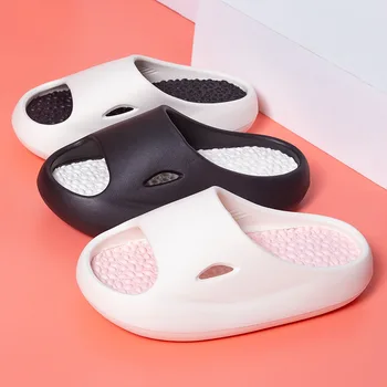 Platforminės šlepetės porai vasarinių batų 2023 m Naujas namų masažas Šlepetės Ladies Comfort Beach Slides Sandalai Open Toe Flip Flops