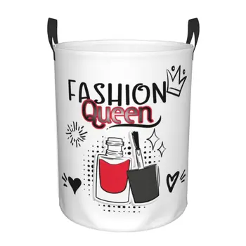 Fashion Queen Nagų lakas Skalbinių krepšys Sulankstomas manikiūrininko manikiūro drabužiai trukdo žaislams Organizatorius Laikymo dėžės